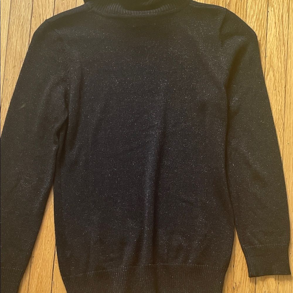 ♡ Black Elegant Sparkly Turtle Neck Sweater - Picture 3 of 3